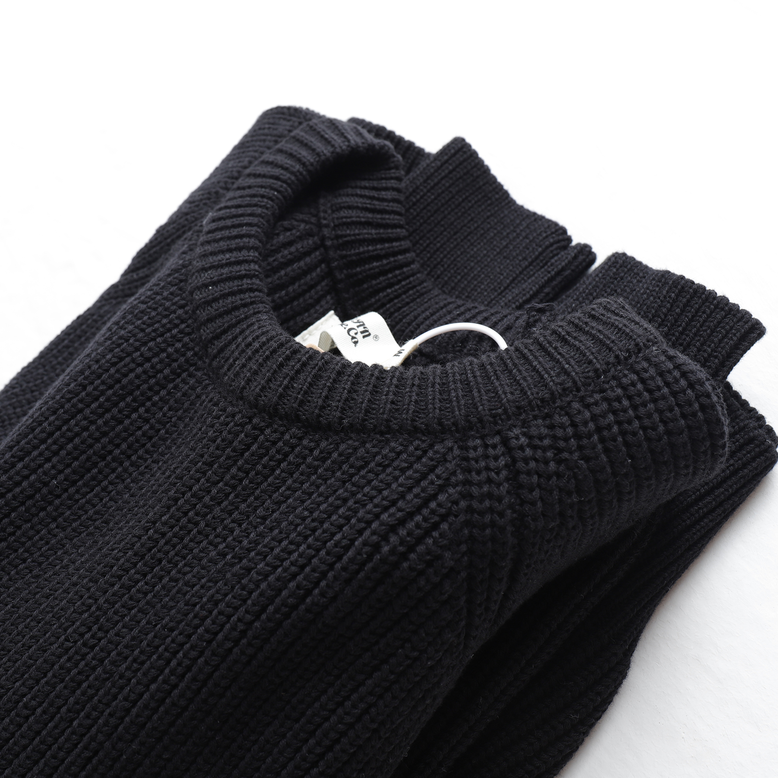 重磅厚实！美式阿美咔叽插肩袖针织衫圆领套头毛衣男纯色全棉粗针