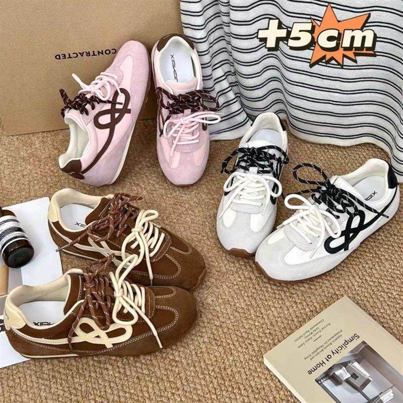 董璇同款2026秋新款复古流心糖歪头德训阿甘鞋内增高运动休闲板鞋,女鞋,德训鞋,淘宝优惠券,粉丝福利购,淘宝优惠卷