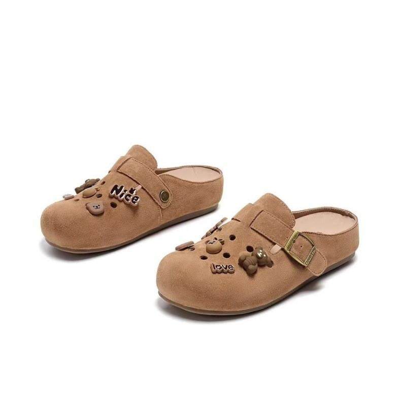 厚底包头半拖鞋外穿洞洞鞋女2026年春季新款懒人一脚蹬平底凉拖鞋,女鞋,其他拖鞋,淘宝优惠券,粉丝福利购,淘宝优惠卷