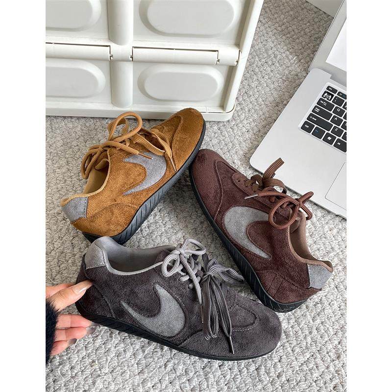 复古风鸳鸯系带平底德训鞋女2026年新款时尚百搭休闲运动阿甘鞋,女鞋,德训鞋,淘宝优惠券,粉丝福利购,淘宝优惠卷