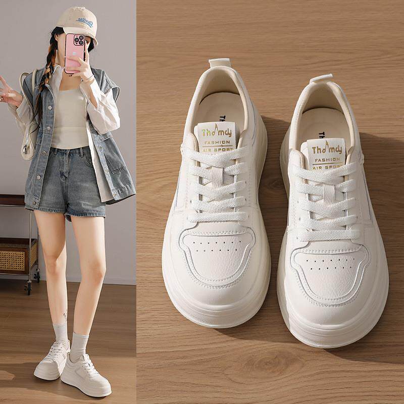 厚底小白鞋百搭休闲板鞋女2026新款女款春款爆款轻便软底不累脚