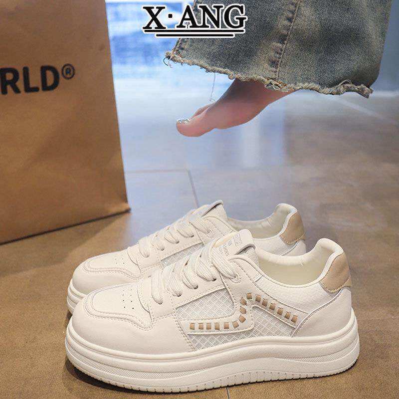 真皮软底不累脚女鞋2026春夏季新款网面透气小白鞋休闲运动鞋板鞋