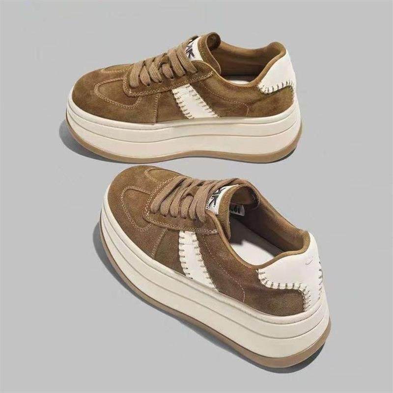 复古做旧德训鞋女2026秋季新款前系带百搭拼色平底休闲运动阿甘鞋,女鞋,德训鞋,淘宝优惠券,粉丝福利购,淘宝优惠卷