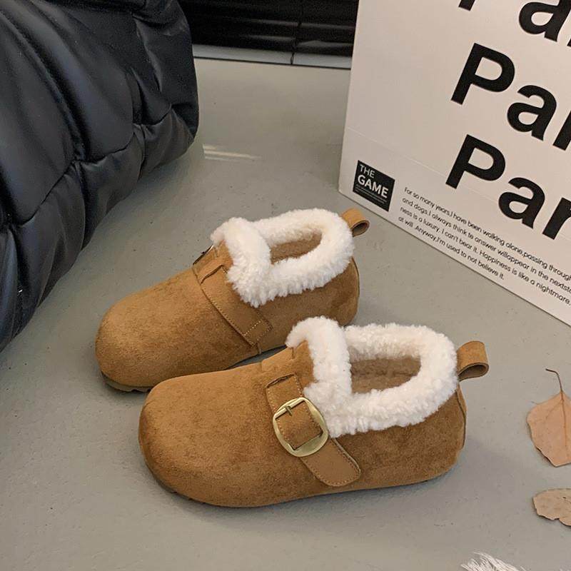 内增高勃肯鞋女2026冬季新款厚底加绒保暖棉鞋一脚蹬毛毛鞋乐福鞋,女鞋,勃肯鞋/软木鞋,淘宝优惠券,粉丝福利购,淘宝优惠卷