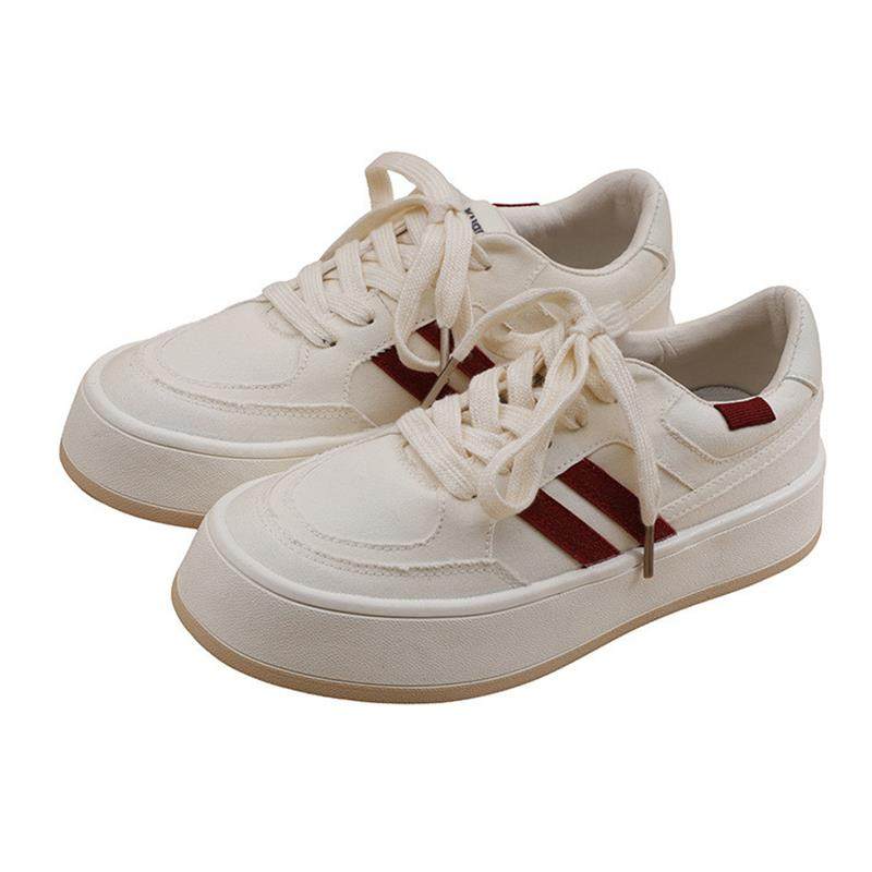 白鹿鞋业原创HT0122设计拼色小白鞋2026新款平底休闲鞋子女鞋代销,女鞋,时尚休闲鞋,淘宝优惠券,粉丝福利购,淘宝优惠卷