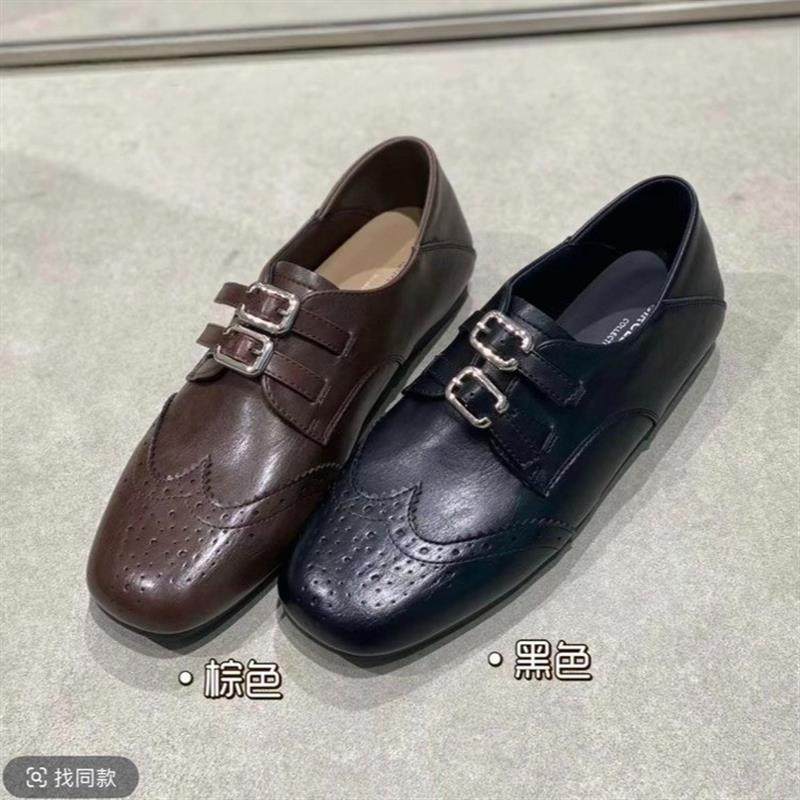 欧洲站真皮雕花双层皮带扣玛丽珍单鞋女2026新款韩版百搭方头女鞋,女鞋,玛丽珍鞋,淘宝优惠券,粉丝福利购,淘宝优惠卷