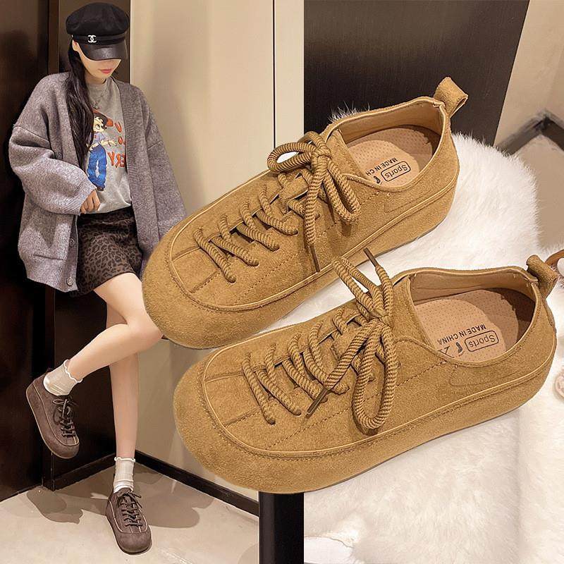 丑萌大头平底内增高勃肯鞋女2026秋季新款复古系带小个子乐福单鞋,女鞋,勃肯鞋/软木鞋,淘宝优惠券,粉丝福利购,淘宝优惠卷