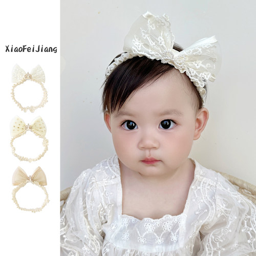 可爱超萌女蝴蝶结皇冠婴儿发带