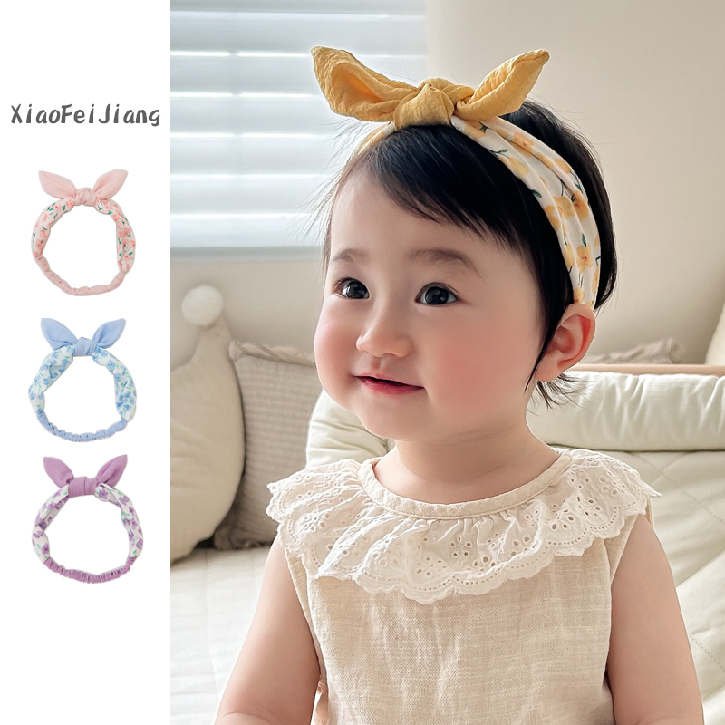 纯棉女宝宝碎花婴儿发带