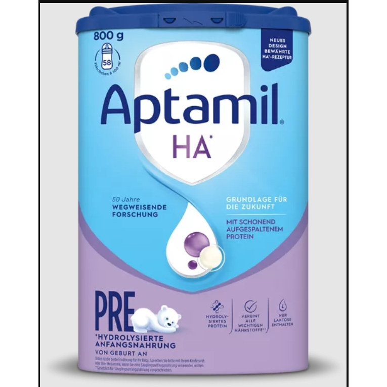 德国爱他美HA适度半水解抗防过敏免低敏奶粉HApre HA1 HA2 800g