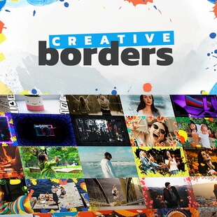 FCPX插件-50种创意视频边框围绕图形动画预设Creative Borders