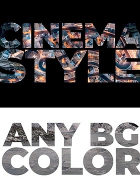 FCPX插件Cinema Alpha Titles相机运动文字镂空动态遮罩效果预设