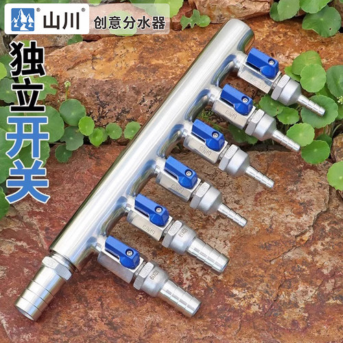 六分内丝转四分外丝不锈钢分水器