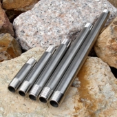 加厚DN8两分双外丝304不锈钢无缝钢管耐高压高温腐蚀水油气延长杆