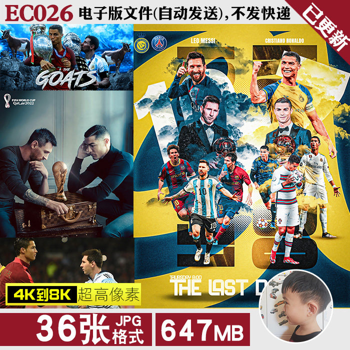 梅西C罗合影合照球星足球明星超高清4K8K电脑图片壁纸海报JPG素材属于什么档次？