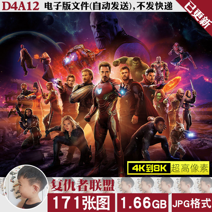 复仇者联盟合照合影漫威英雄超高清4K8K电脑图片壁纸JPG素材属于什么档次？