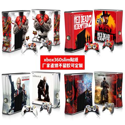 XBOX360 SLIM贴膜 Xbox360slim游戏机贴纸 Xbox360slim火爆游戏贴