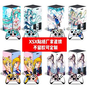 X贴膜XBOX X贴纸XSX痛贴美少女贴纸可定制 series XBOX