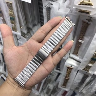 适用苹果iwatch华强北ultra新款s10卡扣不锈钢s987表带HK11Promax