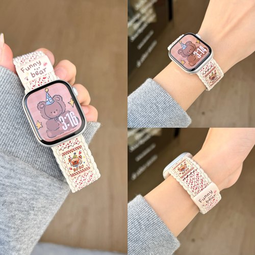 适用35MM华强北S12Max手表watch9智能5G儿童电话磁吸扣ultra3表带