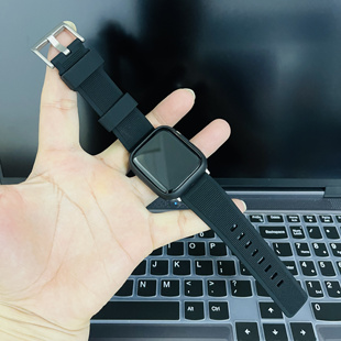 适用苹果S10 Ultra新款华强北S10Promax手表运动硅胶腕带iwatch9