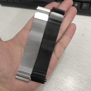 适用多类型号22MM不锈钢米兰尼斯磁吸华为生耳开关华强北手表腕带
