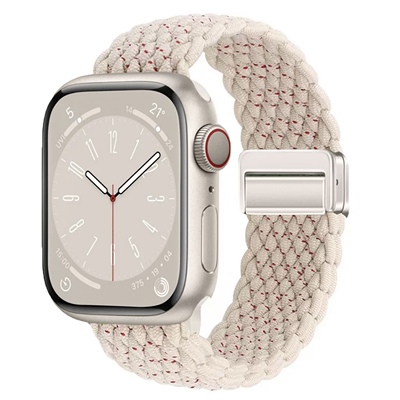 适用苹果s9/8/7/6/5/se手表iwatchs12表带S11promax磁吸编织Mini