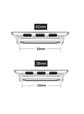 适用苹果Apple Watch11手表表带连接器S987654SE金属不锈钢转换头