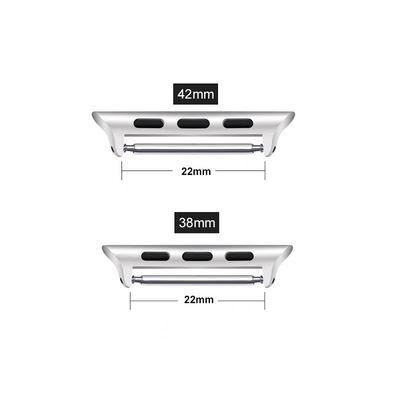 适用苹果Apple Watch11手表表带连接器S987654SE金属不锈钢转换头