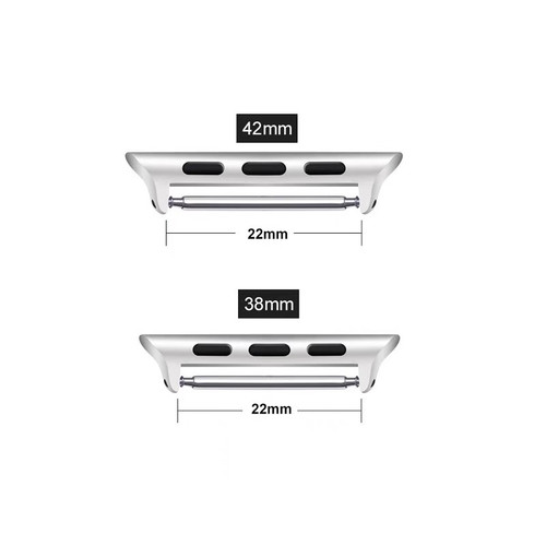 适用苹果Apple Watch11手表表带连接器S987654SE金属不锈钢转换头