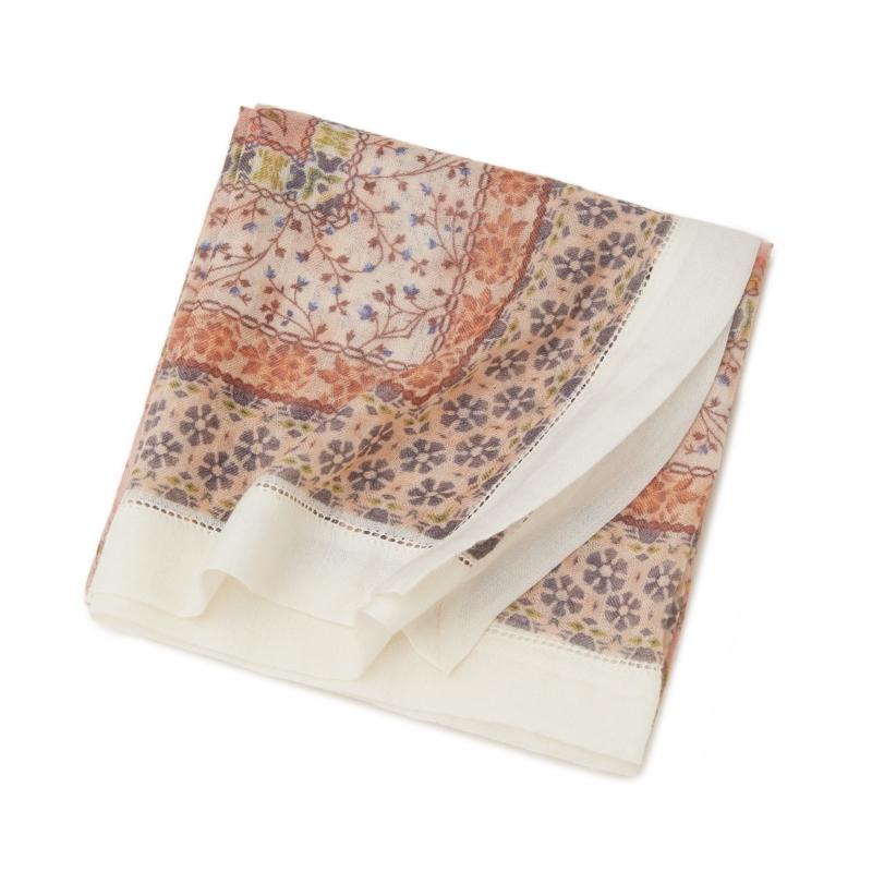 新品欧单小众设计师遮阳保暖春秋季薄款水溶羊绒印花大方巾百搭女