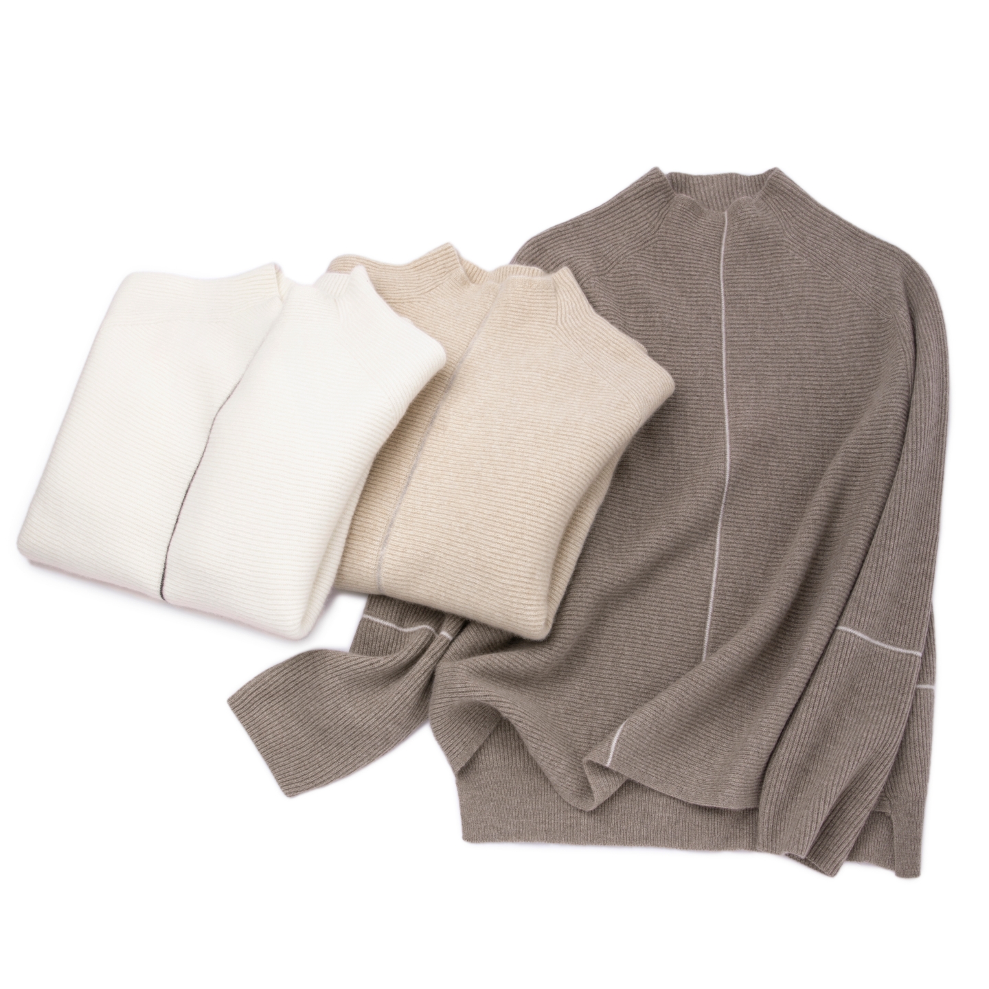 欧单小众设计师秋冬厚款羊绒衫