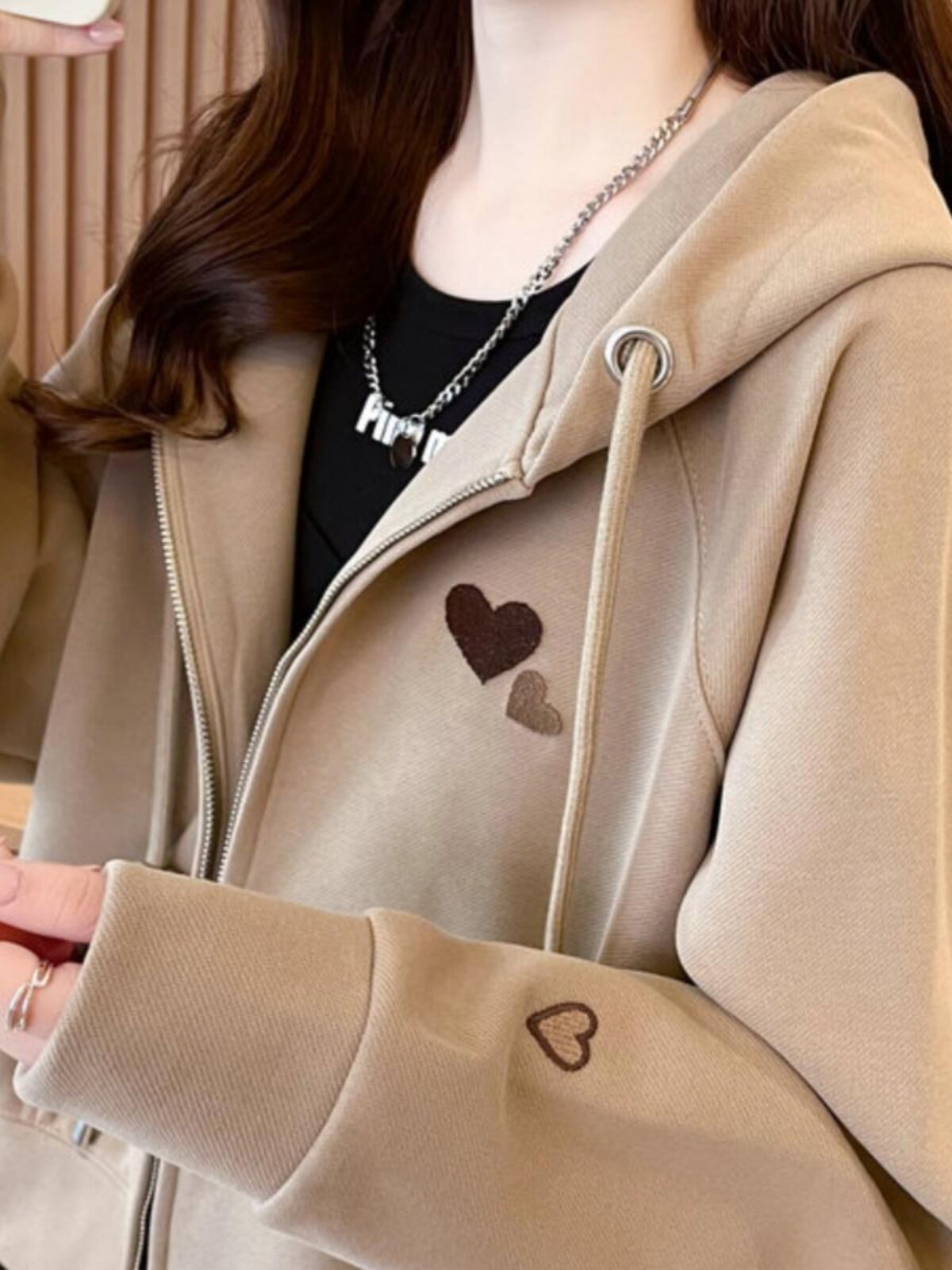 가을 겨울 여성용 긴팔 후드 벨벳 두꺼운 스웨터 한국 스타일 느슨한 대형 캐주얼 스포츠 야구 유니폼 카디건 자켓