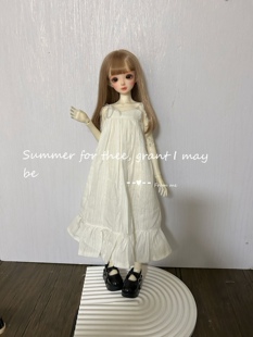 bjd4分娃衣连衣裙睡衣白月光吊带裙长裙仙女裙时尚便宜休闲46cm