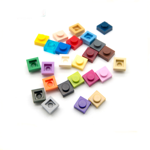 3024 30008矮砖 小颗粒积木散件中国国产零配件1x1基础板