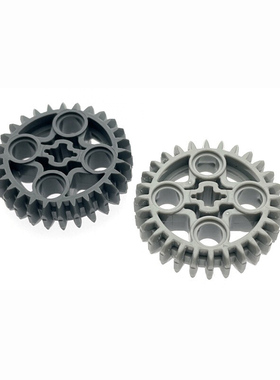 国产积木 46372 益智小颗粒28齿双斜面齿轮 MOC拼插零配件