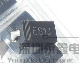 晶导微es1j 贴片sma do-214ac超快恢复二极管1a 600v 一盘2k=50元