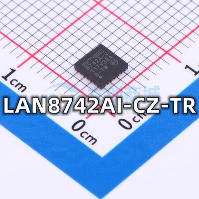 全新 LAN8742AI-CZ-TR 封装QFN-24 以太网控制器芯片现货供应