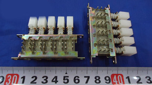 波段开关 琴键健开关 五位按键开关 单选互锁 全长68mm 全新积压