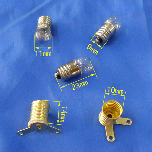 螺口灯泡E10钨丝手电