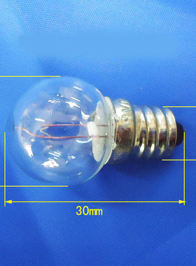 矿灯泡螺口大圆头E10 4V  6V 8V 12V 18V 0.7A 螺口直径10m