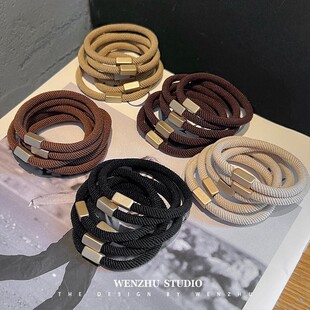 韩国简约发绳时尚 高弹力发圈头绳女扎头发橡皮筋百搭耐用头饰马尾