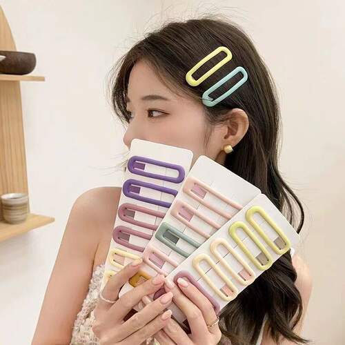糖果色发夹女ins可爱碎发边夹bb夹发卡新款儿童刘海夹头饰一字夹