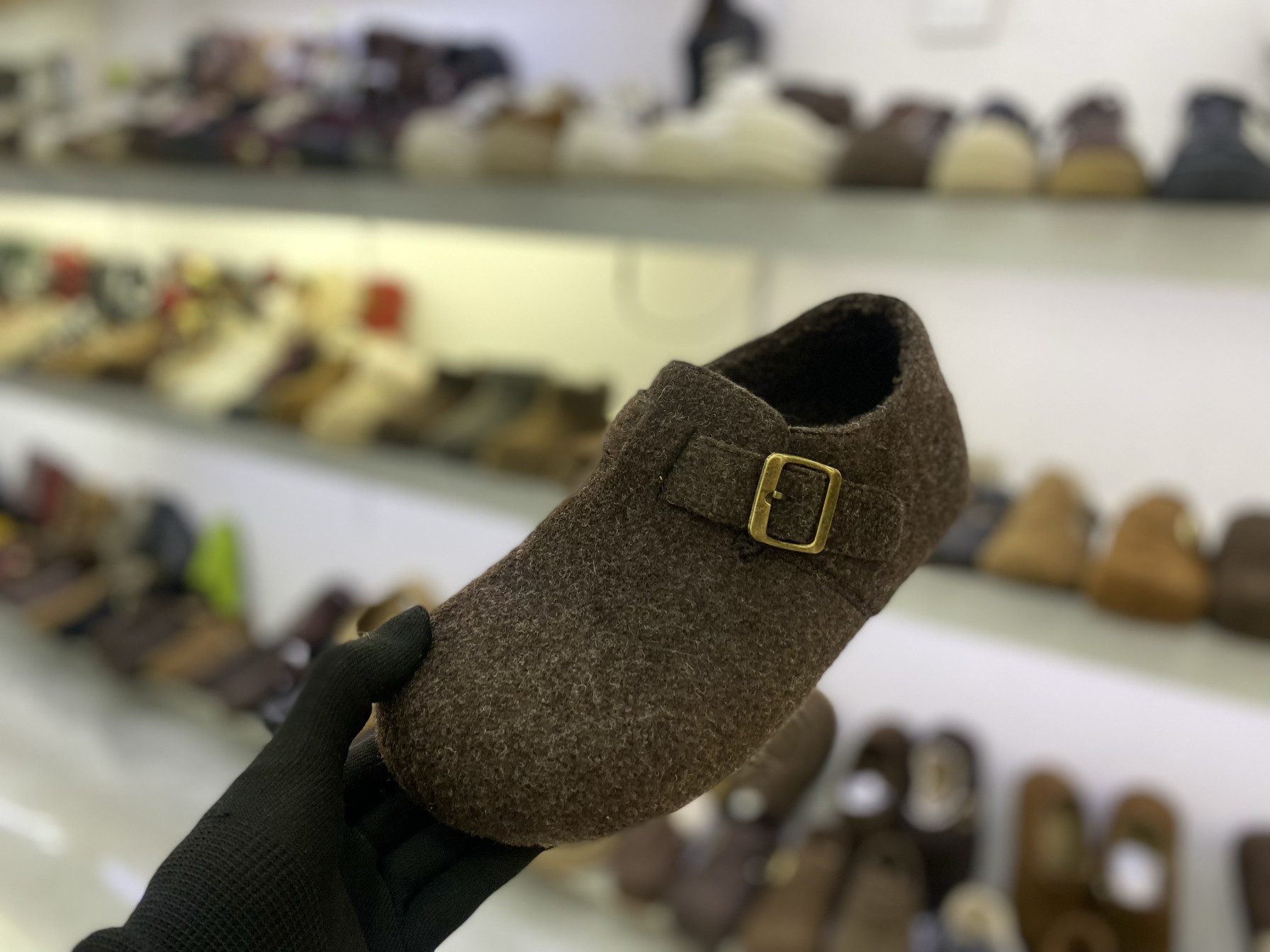 CSDUN复古圆头毛毡加绒勃肯鞋女加绒秋冬季一脚蹬保暖棉瓢鞋毛呢,女鞋,勃肯鞋/软木鞋,淘宝优惠券,粉丝福利购,淘宝优惠卷