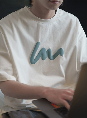 Luxurious余文乐同款潮牌夏季短袖男士印花T恤ins半袖圆领打底衫