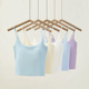 辣妹性感白色吊带背心女夏季 百搭带胸垫美背内搭显瘦上衣