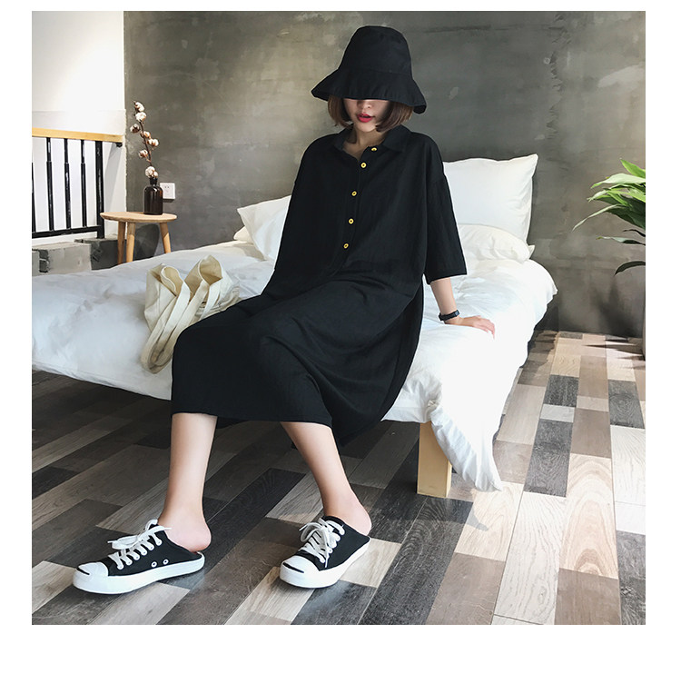 MATERNITY SUMMER CLOTHES NEW KOREAN VERSION MIDI CHIFFON DRESS FASHION PLUS SIZE LOOSE 200 POUND SHORT SLEEVE SKIRT