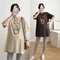 SUMMER DRESS: NEW KOREAN MATERNITY WEAR COTTON CARTOON T-SHIRT WOMENS FOREIGN SUIT PREGNANCY TOP TIDE MOM BASE SHIRT