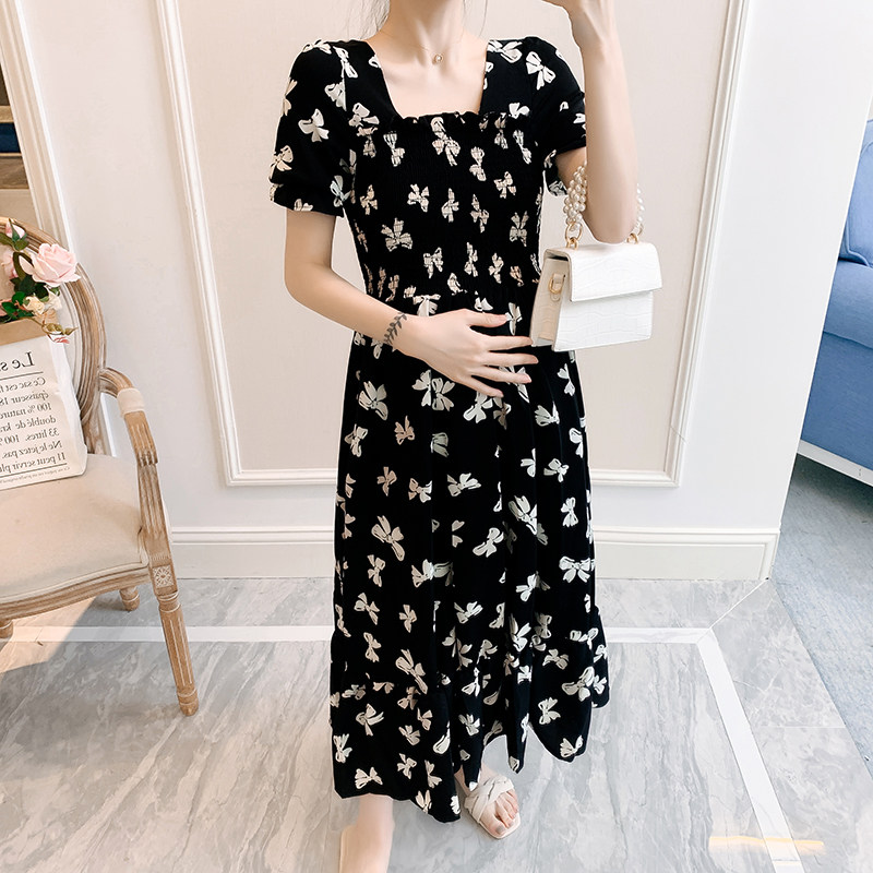2024 SUMMER CLOTHES NEW KOREAN VERSION PLUS SIZE MATERNITY CLOTHES LOOSE DRESS FOREIGN STYLE TUTU SKIRT 200 POUNDS SUMMER CLOTHES