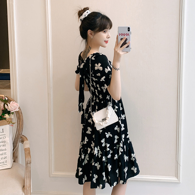 2024 SUMMER CLOTHES NEW KOREAN VERSION PLUS SIZE MATERNITY CLOTHES LOOSE DRESS FOREIGN STYLE TUTU SKIRT 200 POUNDS SUMMER CLOTHES